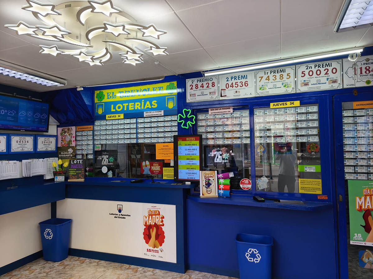 Interior de Loterías El Trevolet